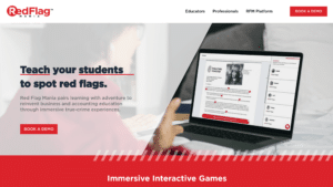 Red Flag Mania Redesigned EdTech Website